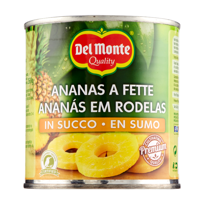 Ananas w syropie a Fette in sciroppo 435g - Del Monte, Uszkodzone opakowanie, ubytek 0.01kg main product photo