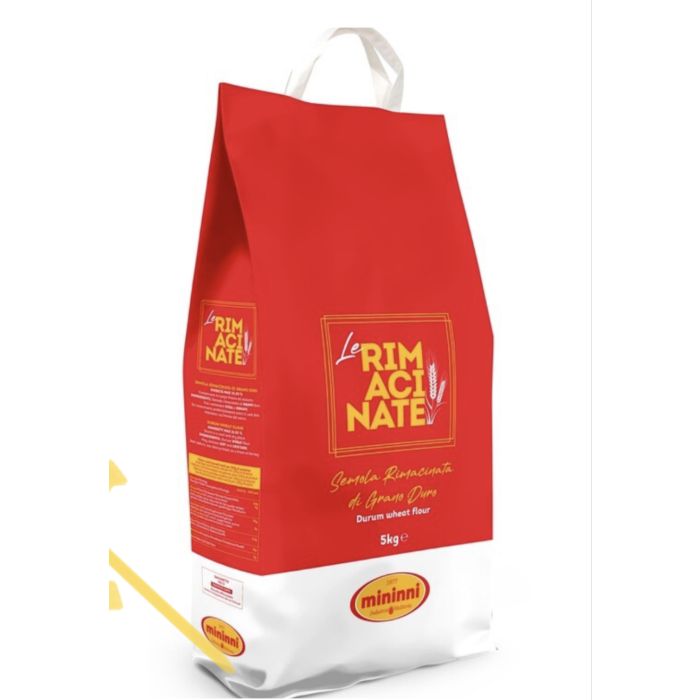 Mąka Semola Rimacinata Grano Duro 5kg - Mininni, Uszkodzone opakowanie, ubytek 0.5kg main product photo
