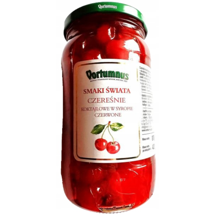 Czereśnie koktaljowe czerwone 420g - Vortumnus main product photo