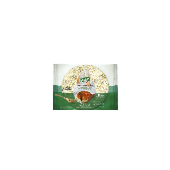 Ser łagodny Provolone w krążku do grillowania z oregano 200g - Ghidetti main product photo