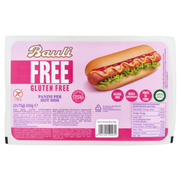 Bułki bezglutenowe Hot Dog 2x75g - Bauli main product photo