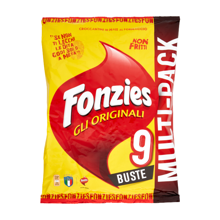 Chrupki serowe Gli originali 9 opakowań 211g - Fonzies, Uszkodzone opakowanie, ubytek 3 szt main product photo