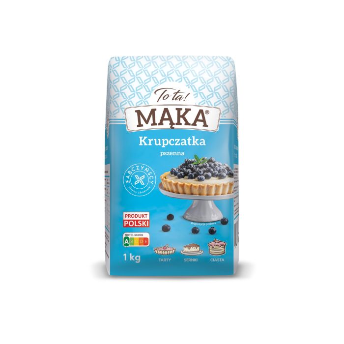 Mąka Krupczatka pszenna 1kg - Tota, Uszkodzone opakowanie, ubytek 0.25 kg main product photo