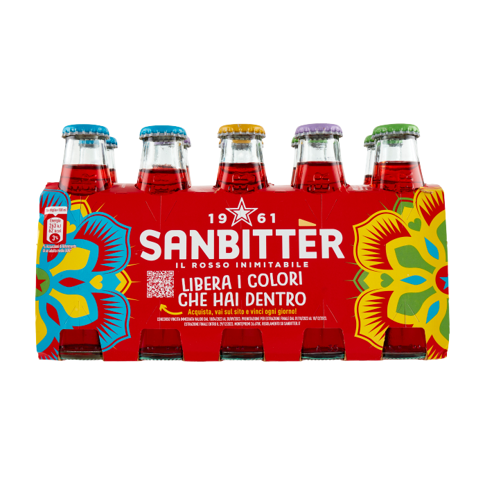 Napój Libera i colori Rosso 100ml x 10 - Sanbitter, Uszkodzona etykieta main product photo