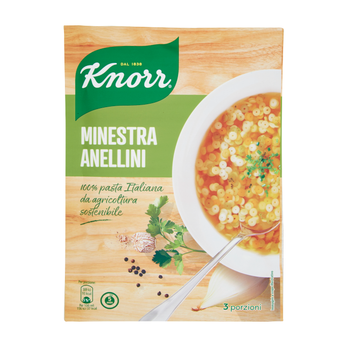 Zupa warzywna Minestra Anellini 82g - Knorr main product photo