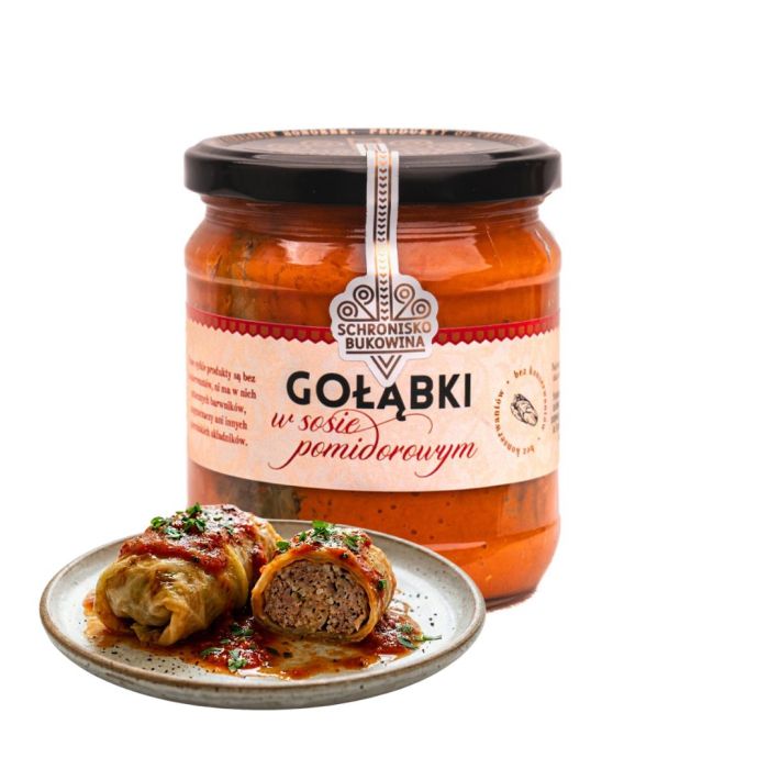 Gołąbki w sosie pomidorowym 400g- Schronisko Bukowina main product photo