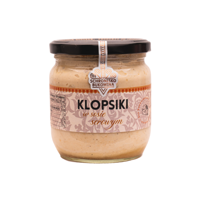 Klopsiki w sosie serowym 380g - Schronisko Bukowina main product photo