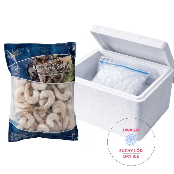 Krewetki białe Vannamei Shrimp 750g - Odin Seafoods main product photo
