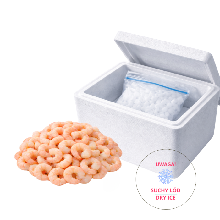 Krewetki koktajlowe blanszowane, obrane 100/200 szt 800g - Seawork main product photo