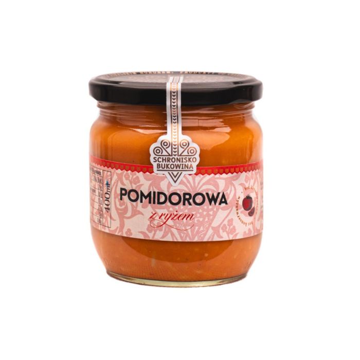 Zupa pomidorowa z ryżem 400 ml - Schronisko Bukowina main product photo