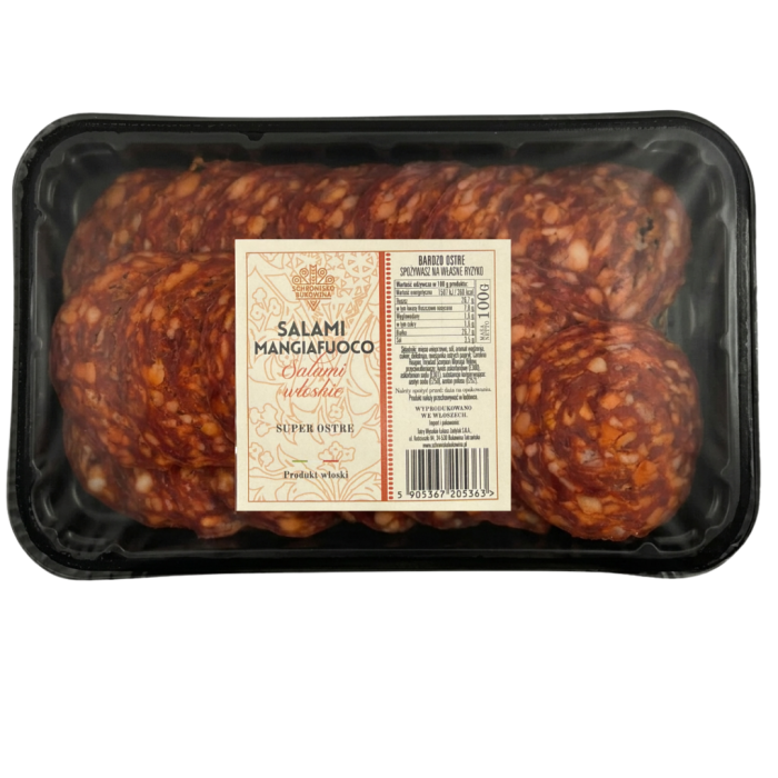 Salami super ostre Mangiafuoco 100g - Schronisko Bukowina main product photo