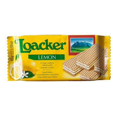 loacker lemon wafelki