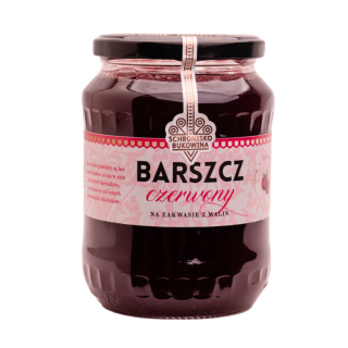 Barszcz czerwony na zakwasie z malin