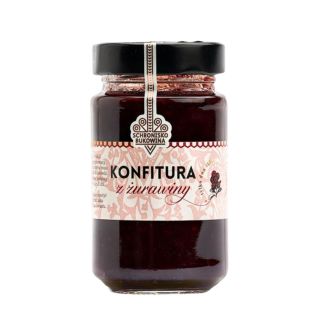 Konfitura z żurawiny w słoiku