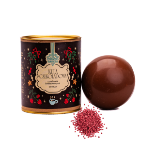 Kula czekoladowa z malinami liofilizowanymi