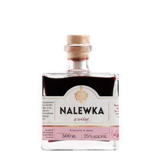 Nalewka wiśniowa w pięknej butelce 500 ml.