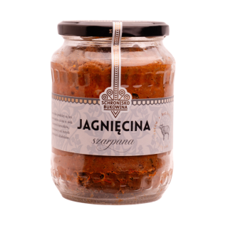 Szarpana Jagnięcina pasteryzowana w słoiku 710 ml.