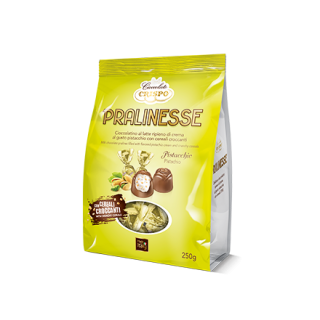 Crispo Praliny Pistacjowe Pralinesse 250g - Ekskluzywne Czekoladowe Przysmaki