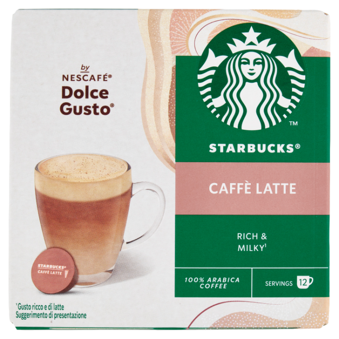 Kawa w kapsułkach Dolce Gusto Caffe Latte 121g - Starbucks main product photo