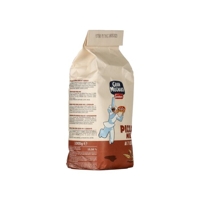 Mąka Farina Per Pizza Nera Ai 7 Cereali 1kg - Gran Mugnaio main product photo
