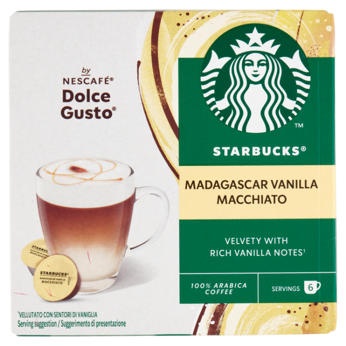 Kawa w kapsułkach Dolce Gusto Madagascar Vanilla Macchiato 132g - Starbucks main product photo