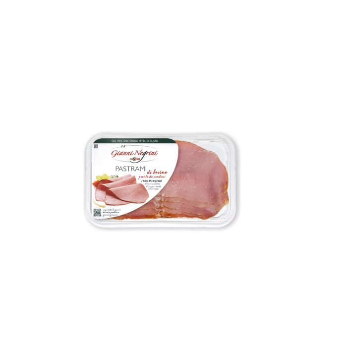 Szynka Pastrami di bovina pronto da condive 80g - Gianni Negrini main product photo