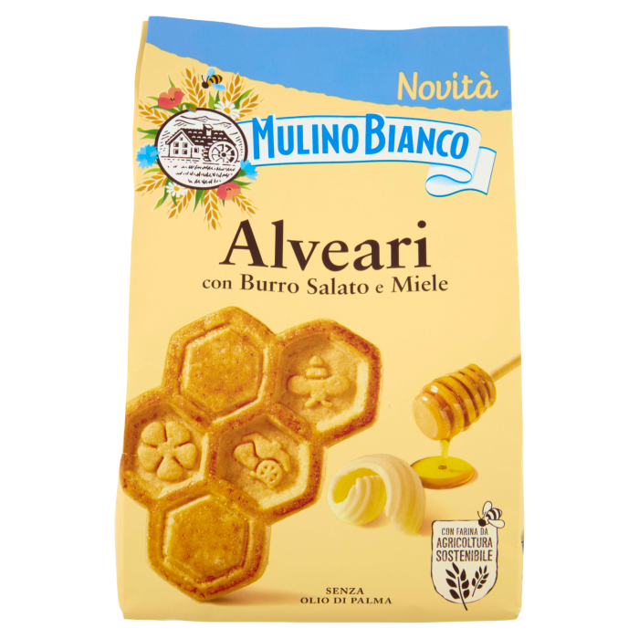 Ciastka kruche z palonym masłem z miodem Alveari 300g - Mulino Bianco main product photo