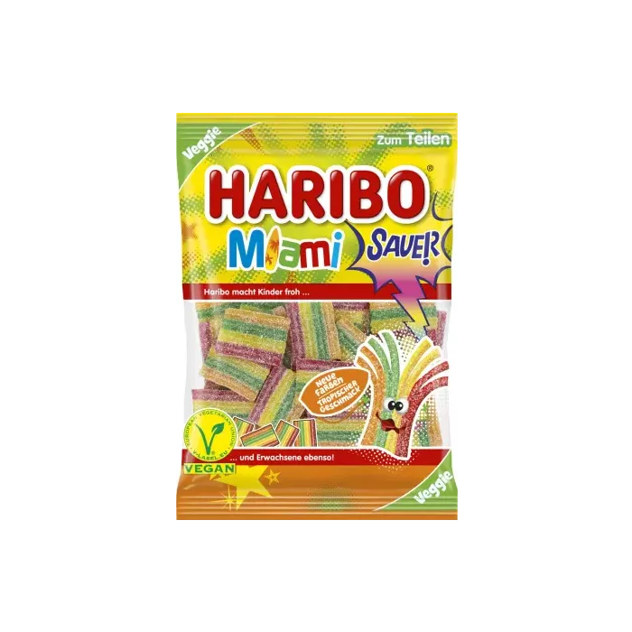 Żelki Miami Sauer kwaśne 100g - Haribo main product photo