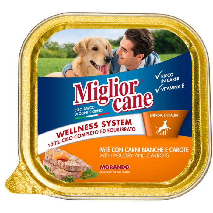 Karma Pate con carni Bianche e carote 150g - Migliorcane main product photo