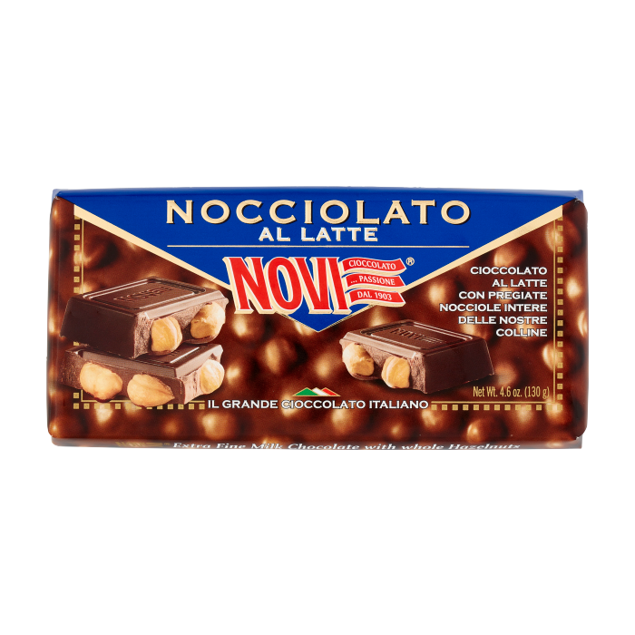 Czekolada mleczna z orzechami Cioccolate Latte con Nocciole 130g - Novi main product photo