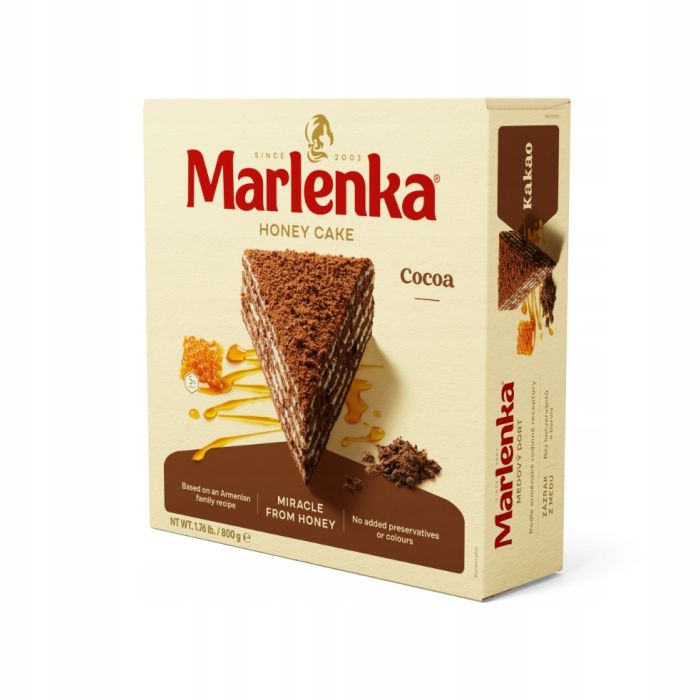 Ciasto miodowo-kakaowe tort 800 g - Marlenka main product photo