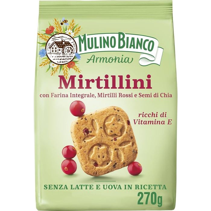 Kruche ciastka z żurawiną Mirtillini 270g - Mulino Bianco main product photo