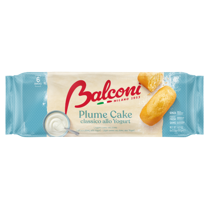Ciastka jogurtowe plume cake classico allo yogurt 190g - Balconi main product photo
