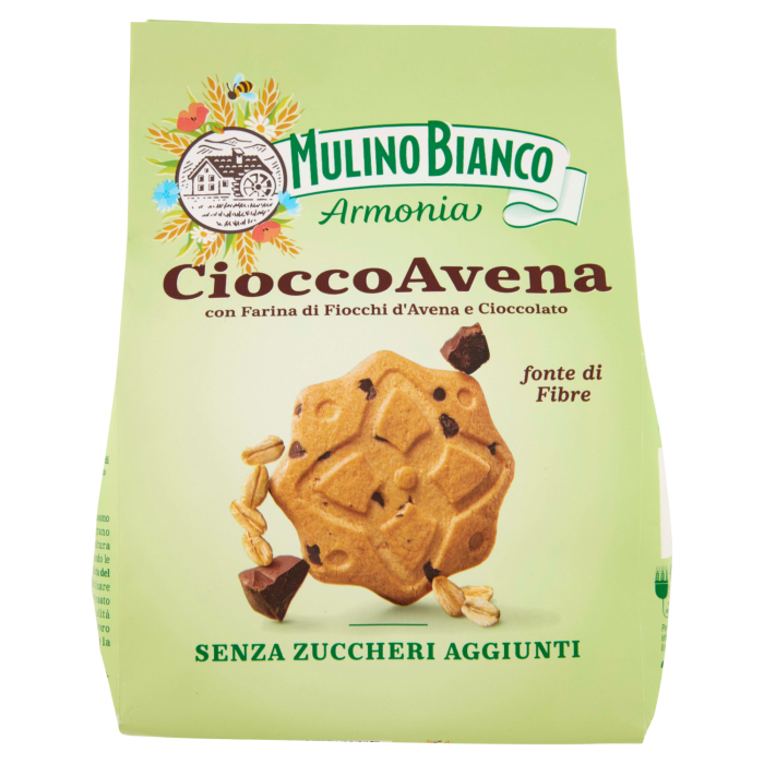 Ciastka bez cukru z czekoladą Cioccoavena włoskie 270g - Mulino Bianco main product photo