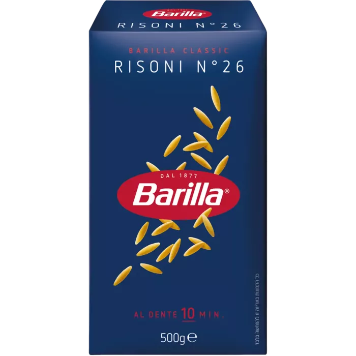 Makaron Risoni N . 26 500g - Barilla main product photo
