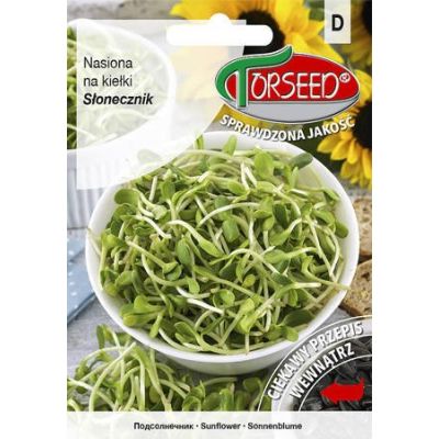 Słonecznik ogrodowy, nasiona na kiełki 100g - Torseed