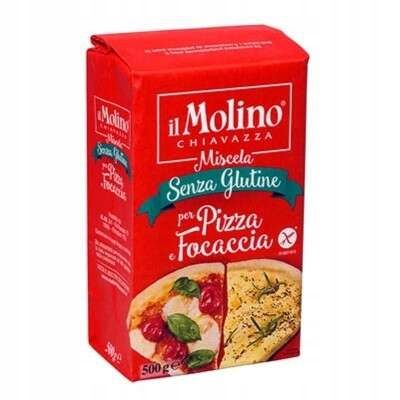 Mieszanka bezglutenowa na pizzę Miscela Senza Glutine per Pizza e Focaccia 500g - il Molino Chiavazza, Uszkodzone opakowanie, ubytek 0.04kg