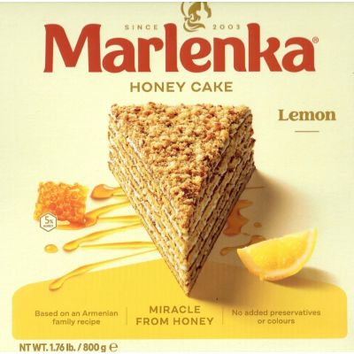 Ciasto miodowo-cytrynowe tort 800g - Marlenka