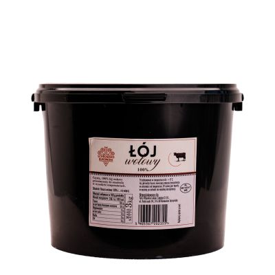 Łój wołowy premium 100% 3 kg - Schronisko Bukowina