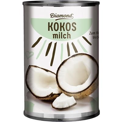 Mleczko kokosowe 82% ekstraktu 400ml - Diamond, opakowanie zgniecione