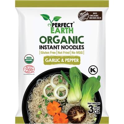 Zupa czosnek&pieprz instant Noodles BIO 85g - Perfect Earth