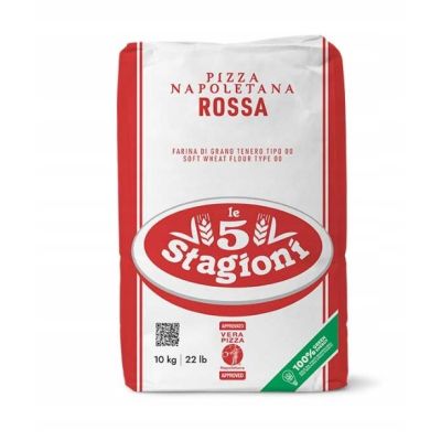 [SZ]  Mąka na pizzę Napoletana Rossa type 00 10kg - 5 Stagioni, Uszkodzone opakowanie, bez ubytku