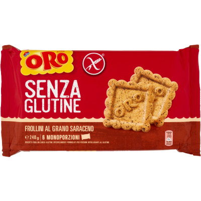 Herbatniki Oro Grano Saraceno Senza Glutine 240g - Saiwa