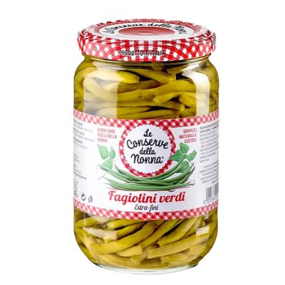 Fasolka Fagiolini Verdi extra fini 680g - Conserve della Nonna