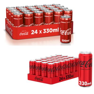 Napój gazowany Coca cola / Zero w puszce 48x330ml - Coca-cola