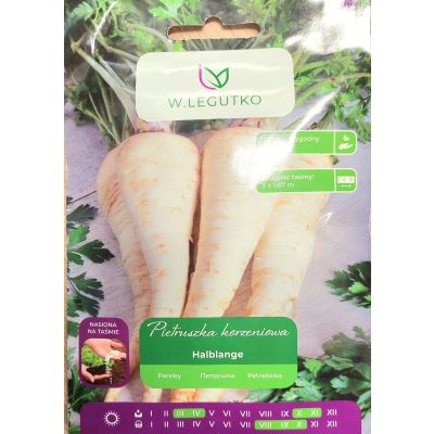 nasiona Pietruszka korzeniowa Halblange taśma 5m - W.Legutko