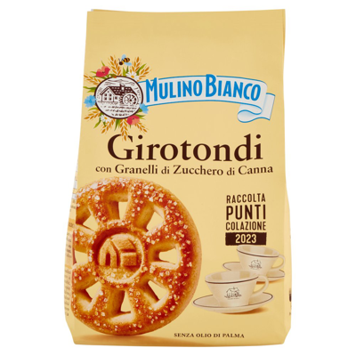 Ciastka Girotondi con Granelli di Zucchero di Canna 350g - Mulino Bianco, Towar pokruszony