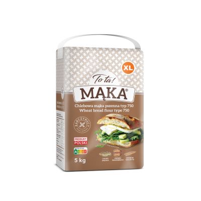Mąka pszenna chlebowa typ 750 5kg - Tota