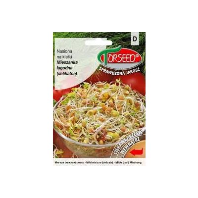 Mieszanka łagodna (delikatna), nasiona na kiełki 20g - Torseed