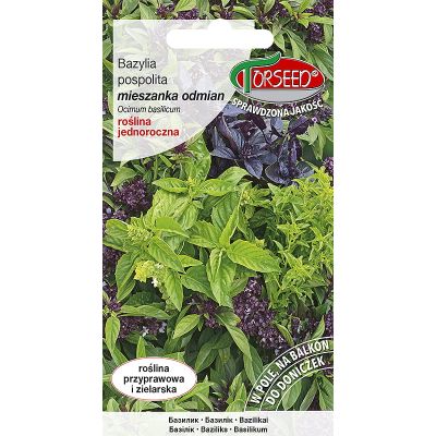 Bazylia mix, Ocinum basilicum 0,5g - Torseed
